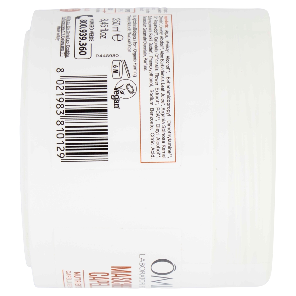 Omia Laboratori Ecobio Maschera Capelli Nutriente argan del Marocco 250 ml